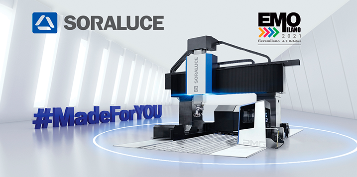 SORALUCE will present, for the first time in the Italian market, the SORALUCE PMG Gantry Milling Machine at EMO MILANO 2021 (Hall 3, Booth D06)
