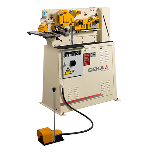 Shears Microcrop, one-cylinder hydraulic ironworker with three work areas
