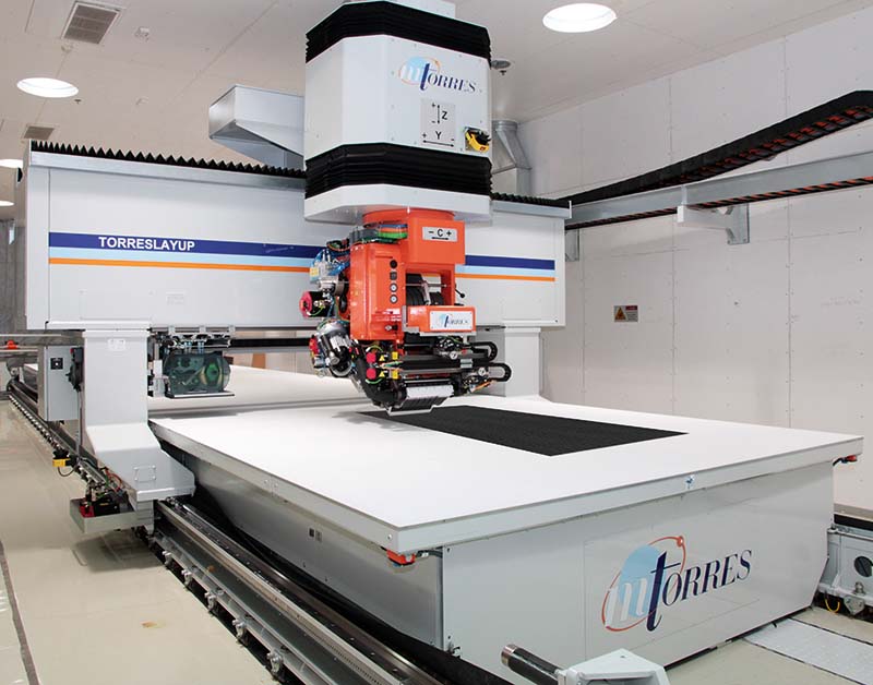 Machines for tape-layer forming of composite parts TORRESLAYUP